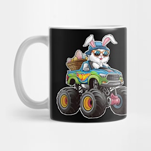 Happy Easter Monster Truck - funny bunny trucker Mug